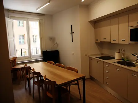 comedor-cocina del albergue