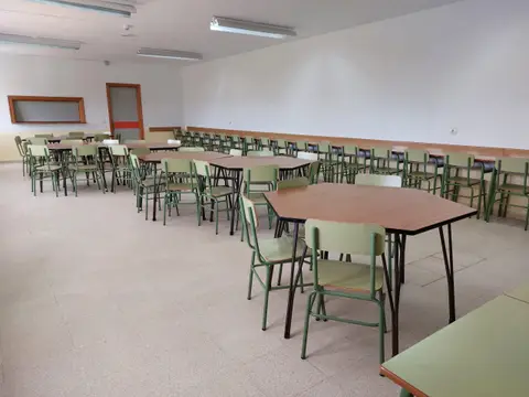 aula-comedor del albergue