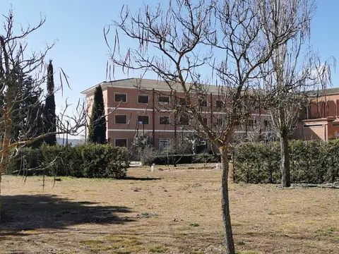 el monasterio visto desde el campo