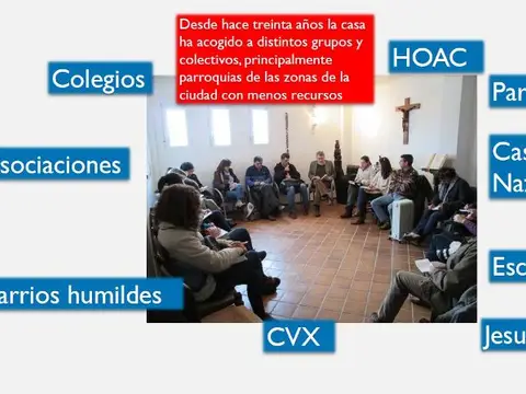 interior, reunión de grupo