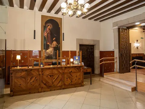 recepción de la hospedería