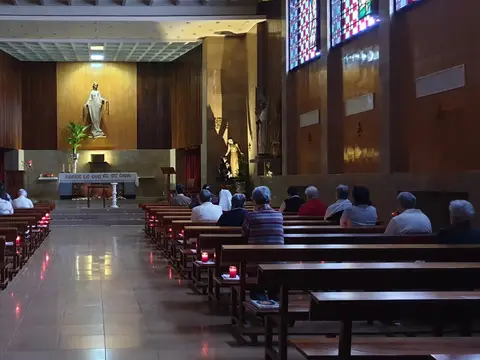 capilla de la casa de Cájar durante la vigilia de oración del XXII Capítulo General (febrero de 2022)