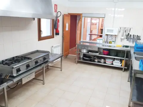 cocina industrial del albergue