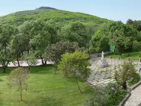 las zonas arboladas de la finca, aptas para acampar