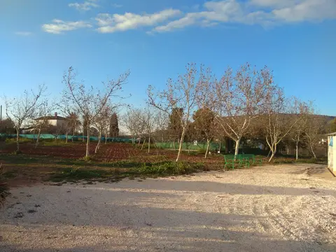 terreno y edificaciones al fondo