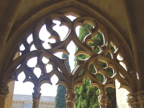zona comun (traceria gotica del claustro)