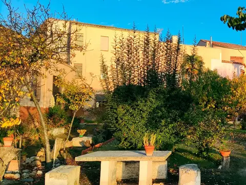 la casa desde su jardín